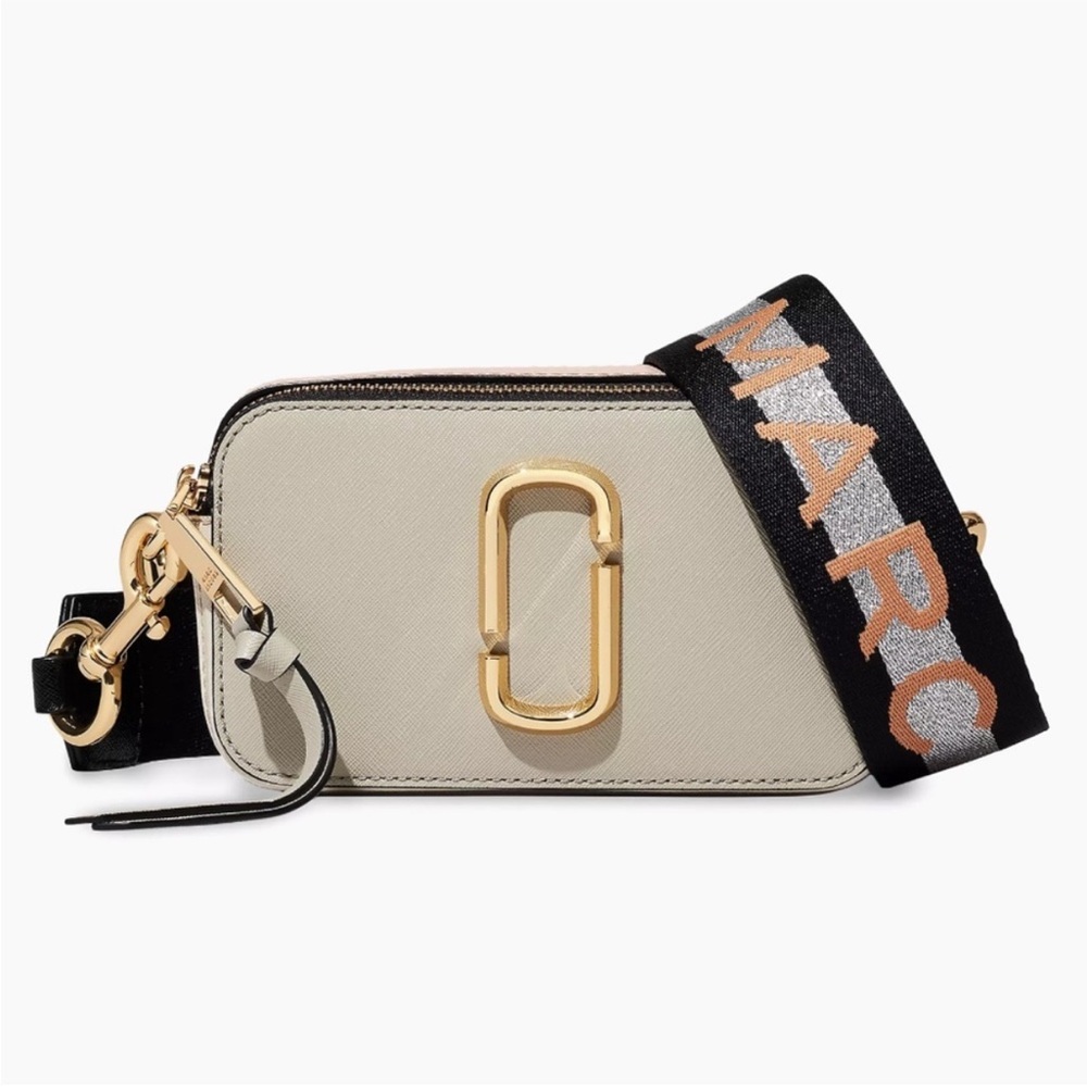 Marc Jacob snapshot Beige and Pink Crossbody Bag